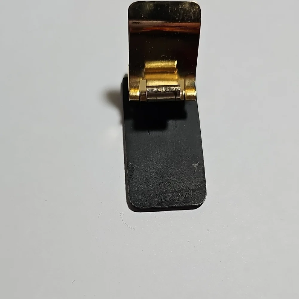 Elegant Vintage Dior Gold and Black Money Clip